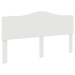 vidaXL Tête de lit avec tête de lit Blanc 180 cm Bois d'ingénierie