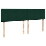 vidaXL Sommier à lattes de lit et matelas Vert foncé 200x200cm Velours