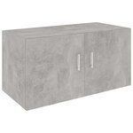 vidaXL Armoire murale Gris béton 80x39x40 cm Bois d'ingénierie