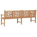 vidaXL Banc de jardin Marron 228 x 60 x 90 cm Bois de teck solide