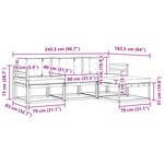 vidaXL Ensemble de canapés d'extérieur 4 pc Blanc et gris clair