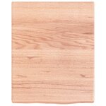 vidaXL Étagère murale marron clair bois chêne massif traité