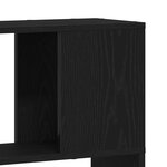 Étagère vidaXL en chêne noir 80x24x186 cm en bois d'ingénierie