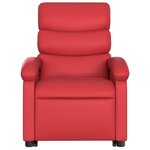 vidaXL Fauteuil inclinable Rouge Similicuir