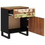 vidaXL Table de chevet 50x33x60cm Bois de récupération et d'ingénierie