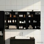 vidaXL Ensemble de Meubles de Salle de Bain 3 Pièces 110 x 10 5 x 60 5 cm