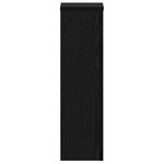 vidaXL Supports de plante 2 Pièces Chêne noir 17x17x60 cm Bois d'ingénierie