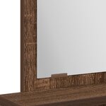 Coiffeuse vidaXL avec tiroirs en chêne brun - 50x41x140 cm