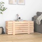 vidaXL Boîte de rangement 91x40 5x42 cm Bois massif de pin