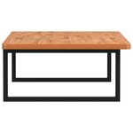 vidaXL Étagère de vasque murale acier et bois massif de hêtre