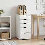 vidaXL Armoire Blanc 34 x 39 x 61 5 cm Bois de Pin Massif