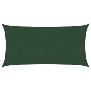 vidaXL Voile d'ombrage 160 g/m² Vert foncé 2x4 m PEHD