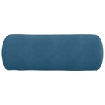 vidaXL Coussins d'accent 2 Pièces Bleu Ø 25 x 70 cm