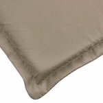 vidaXL Coussin de chaise de terrasse taupe (75+105)x50x4 cm
