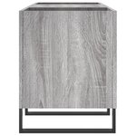 vidaXL Armoire à disques sonoma gris 121x38x48 cm bois d'ingénierie