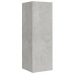 vidaXL Ensemble de meubles TV 5 Pièces Gris béton Bois d'ingénierie