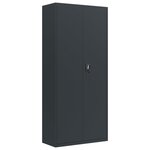 vidaXL Classeur anthracite 90x40x240 cm acier