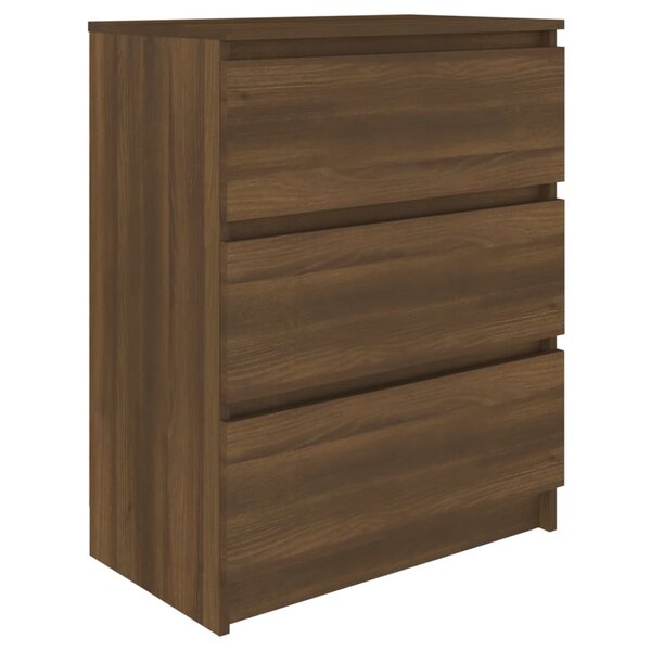 vidaXL Buffet Chêne marron 60x35x76 cm Bois d'ingénierie