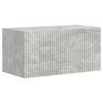 vidaXL Ensemble de meuble TV mural 4 Pièces Gris béton Bois d'ingénierie