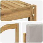 vidaXL Ensemble de canapés d'extérieur 5 Pièces Blanc et gris clair