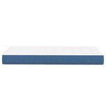 vidaXL Matelas de Lit avec matelas Bleu 90 x 200 cm tissu