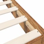 vidaXL Cadre de lit au sol Bois ancien 80 x 200 cm Bois d'ingénierie
