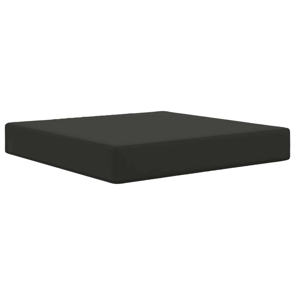 vidaXL Coussin de canapé d'extérieur Noir 60 x 60 x 8 cm Polyester