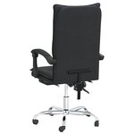 vidaXL Fauteuil inclinable de bureau Noir Similicuir