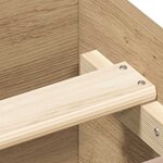 vidaXL Cadre de lit sans matelas chêne artisanal 150x200 cm