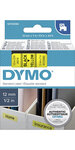 DYMO LabelManager cassette ruban D1 12mm x 7m Noir/Jaune (compatible avec les LabelManager et les LabelWriter Duo)