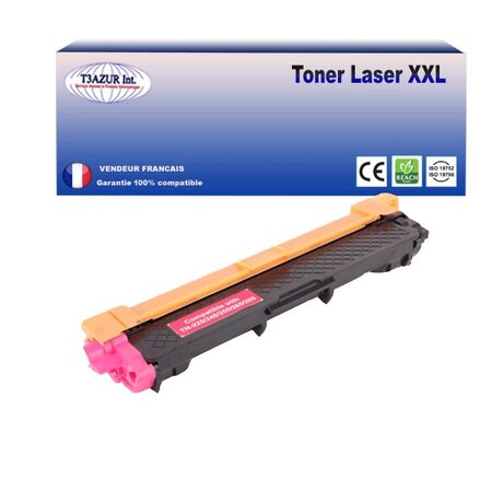 Toner compatible avec Brother TN245 Magenta pour Brother HL-3152CDW  HL-3170CDW  HL-3172CDW - 2 200 pages - T3AZUR