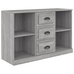 vidaXL Buffet sonoma gris 104 5x35 5x67 5 cm bois d'ingénierie