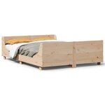 vidaXL Cadre de lit sans matelas 160x200 cm bois massif de pin