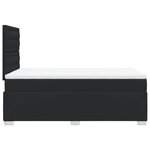 vidaXL Sommier à lattes de lit avec matelas noir 120x190 cm similicuir