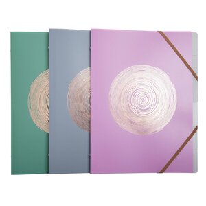 Trieur 6 Compartiments Polypropylène Recyclé Ellipse - A4 - Couleurs Assorties - X 10 - Exacompta