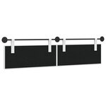 vidaXL Tête de lit suspendue Blanc tissu