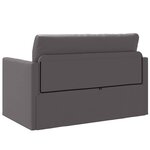 vidaXL Canapé-Lit Gris 124 x 71 x 78 cm Cuir artificiel