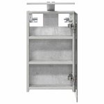 vidaXL Armoire Miroir de Salle de Bain Gris béton 30 x 10 5 x 50 cm