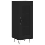 vidaXL Buffet Noir 34 5x34x90 cm Bois d'ingénierie