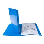 Classeur à élastiques 2 anneaux 15mm Iderama - A4, bleu foncé EXACOMPTA
