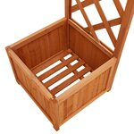 vidaXL Pergola de jardin avec jardinière Bois pin massif