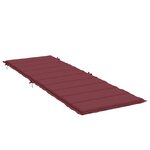 vidaXL Coussin de chaise longue rouge bordeaux mélangé 186x58x4 cm
