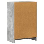 vidaXL Armoire à chaussures Gris béton 60x35x92 cm Bois d’ingénierie