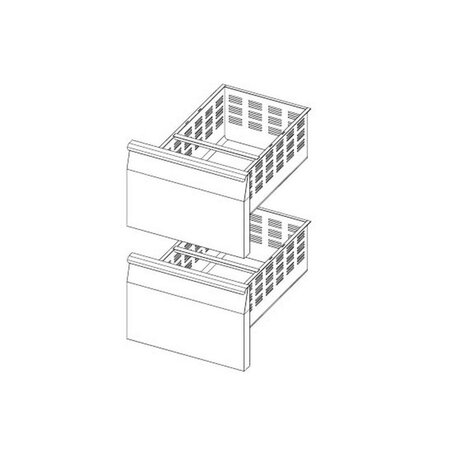 Kit tiroir 2 x gn 1/1 pour table réfrigérée série 700 - afi collin lucy -  -