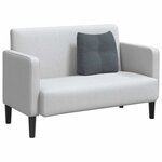 vidaXL Coussin de Dos Gris foncé 45 x 24 x 50 cm Velours