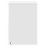 vidaXL Armoire de chevet avec lumières LED blanc bois d'ingénierie