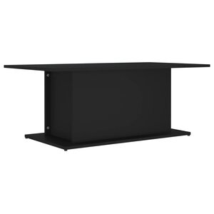 vidaXL Table basse noir 102x55 5x40 cm bois d'ingénierie