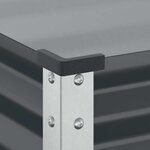 vidaXL Jardinière anthracite 100x41x90 cm acier