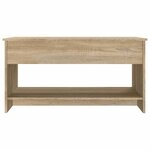 vidaXL Table basse chêne sonoma 102x50x52 5 cm bois d'ingénierie