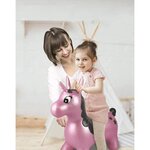 LEXIBOOK - Licorne Sauteuse Gonflable - Violet - Mixte - A partir de 3 ans